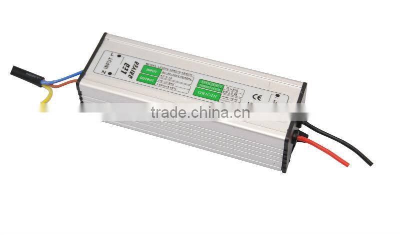 36W 600mA Constant current led driver waterproof ac/dc power supply IP67