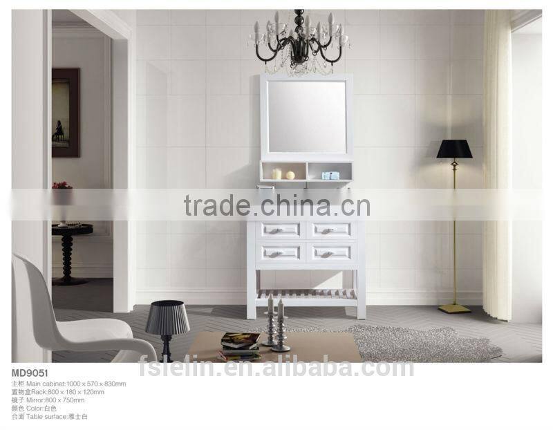 Classical floor standing solidwood bathroom vanity design wash basin vanities LM-9054