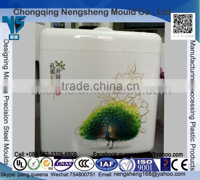 Factory diret sale Plastic material dual flush toilet PP Toilet Cistern & squat pan cisterns & abs toilet cistern