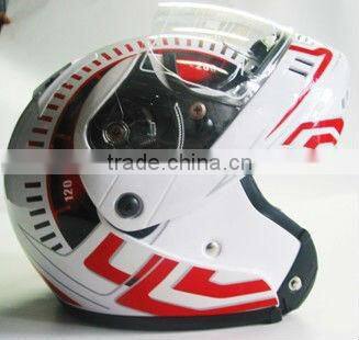 Motorcycle helmet 3/4 Open Face Half Helmet With Full Face shield Visor