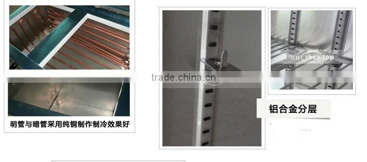 Shentop STLA-H15ZP Stainless Steel Refrigerated Drawer Workbench for Restaurant