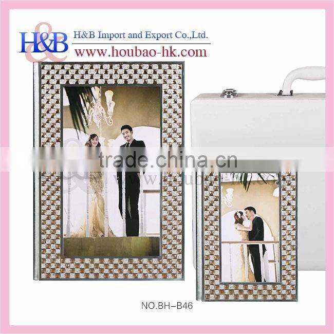 Unique Design A4 Golden Crystal Album With Photo Album PVC Sheets