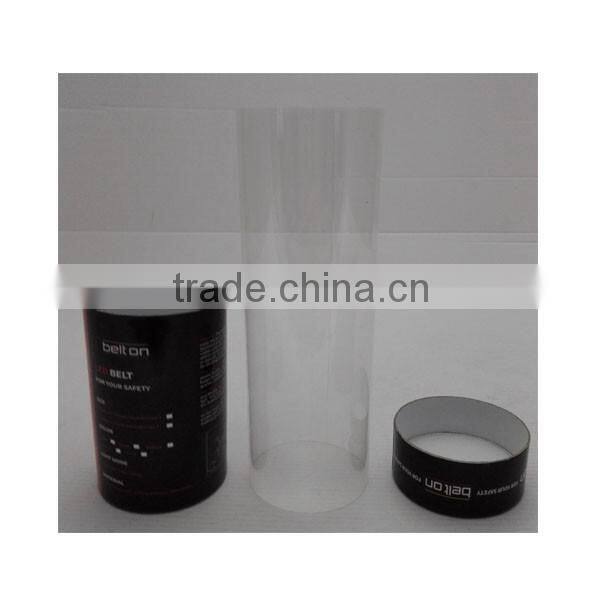 Cardboard and transparent PVC material display shuttlecock box