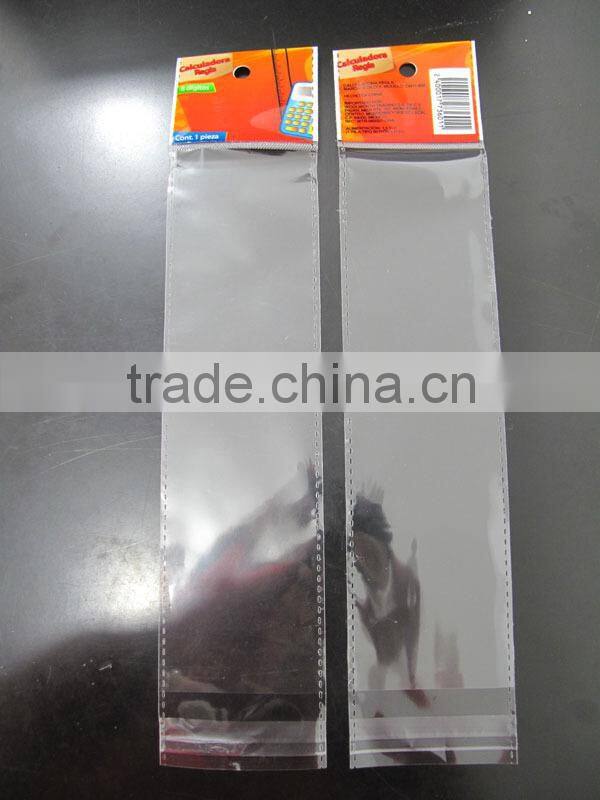 Different Sizes Of OPP Header Card Bag For Towl