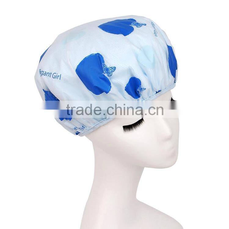 unique shower caps double layer shower cap custom printing shower caps