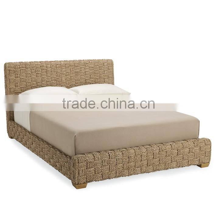 Water Hyacinth Bedroom Furniture - Wicker Rattan Bedroom set- Indoor Bedroom Furniture