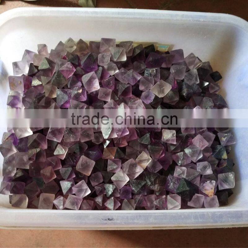 purple fluorite crystal polyhedron tumble