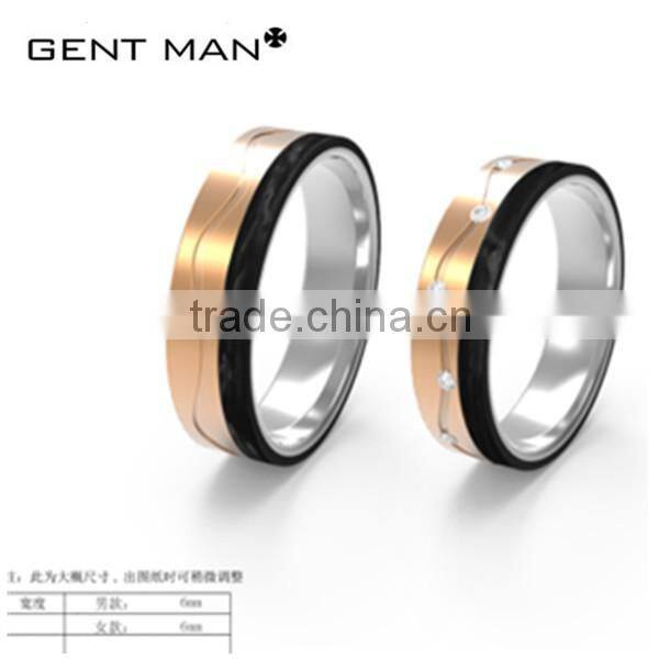 China manufacture offer couple rings jewelry, silver wedding ring for lovers