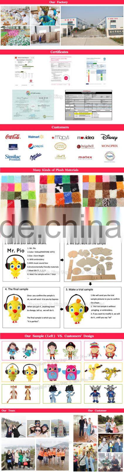 Custom stuffed toy animals plush toy fish