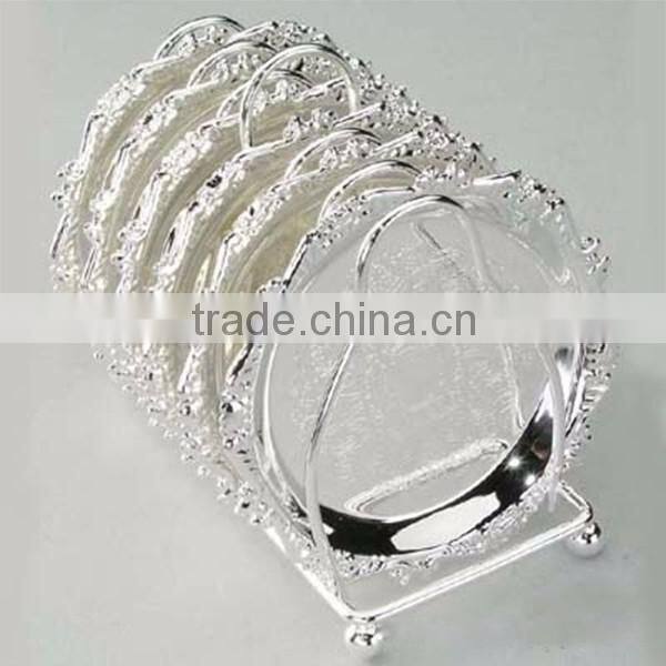 round plate modern design silver platter metal plate Serve up entertaining breakfast collect mails for hotel household