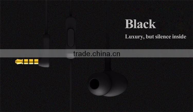 REMAX 3.5mm Metal Micro Moving Coil Unit In Ear Stereo Music headset microphone For IPhone 6S Samsung stereo headset