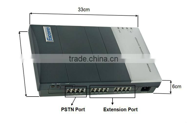Excelltel /Mini PABX /exchange system /pbx for home and office /CS208 2 CO line 8 extension