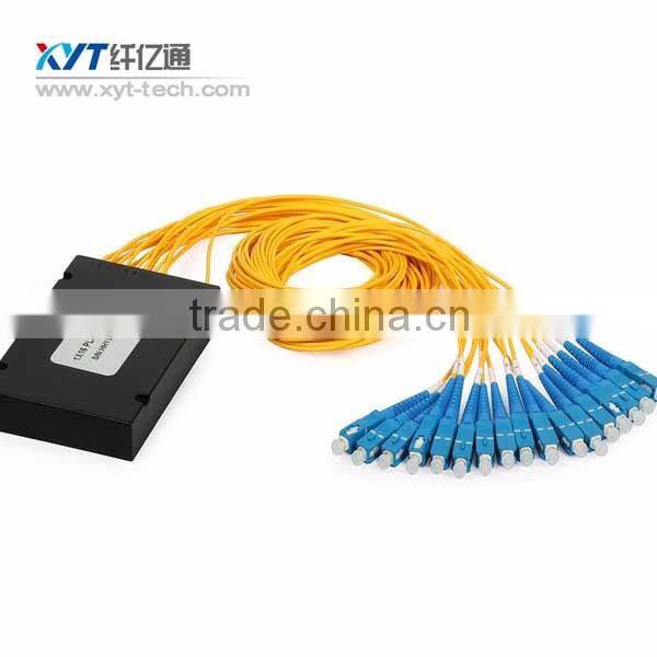Communication Equipment 2x32 ABS Module Type PLC Splitter FC APC Connector Optical Fiber Splitter 1.5m