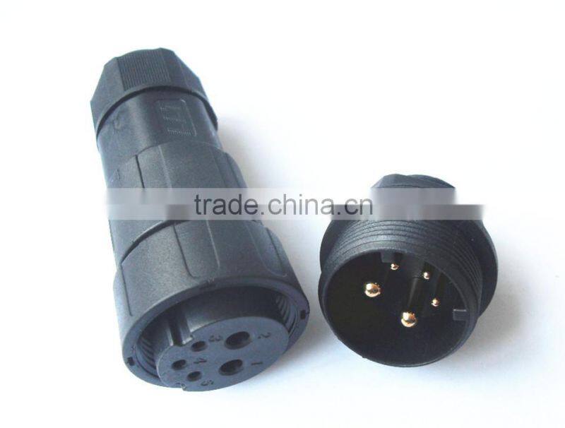 LLT 2+3 Pin 50A high voltage industrial power cord waterproof cable connector