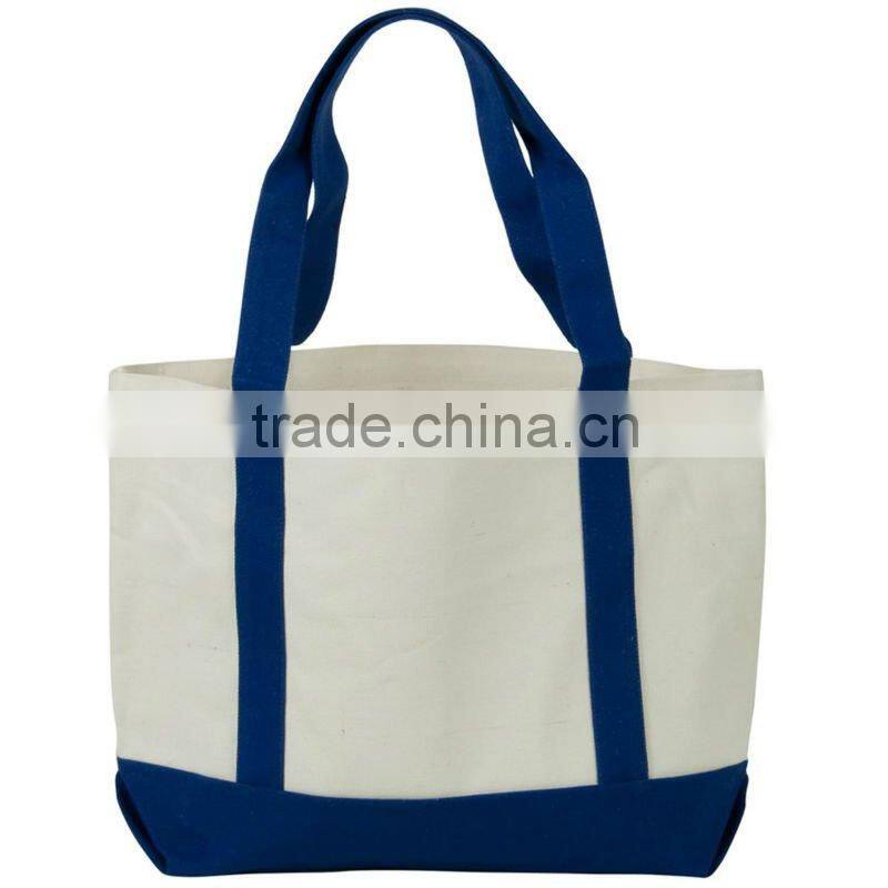 Promotional canvas tote shopping bag