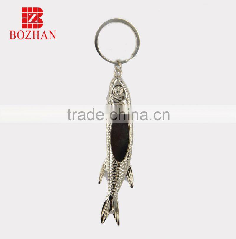 2014 various design custom blank keychain/fish-shaped metal keychain