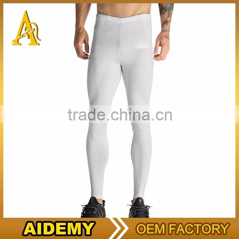 Stylish mens sports legging compression pants fitness collant compression tights