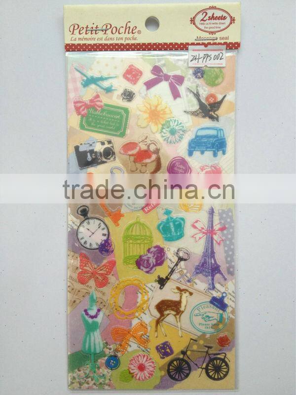 Custom cartoon figure bubbles Sticker book