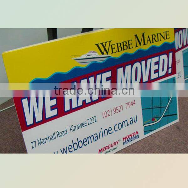 PP material corrugated plastic signs,18X24 coroplast sign