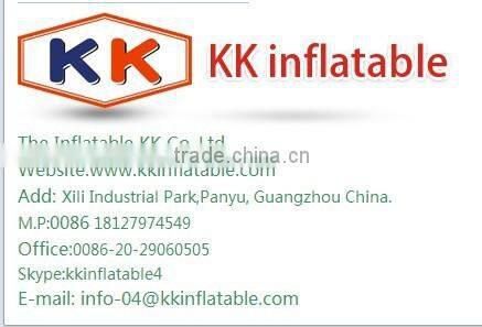 PVC Double slide toys bouncer inflatable for play center