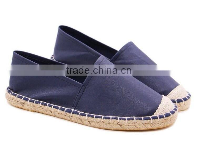 Shoes men loafers PU upper material espadrilles stitched sole shoes flat shoes