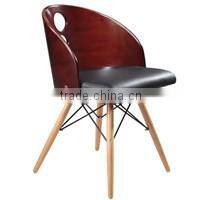 Elegant Plywood Dining Chairs with PU Cushion