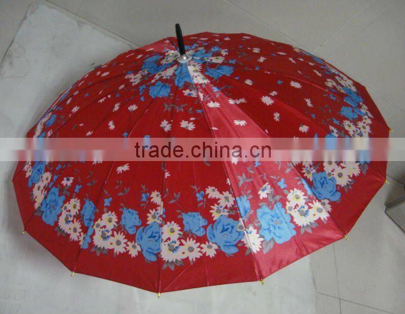 wholesale umbrella,satin umbrella,flower pattern umbrella