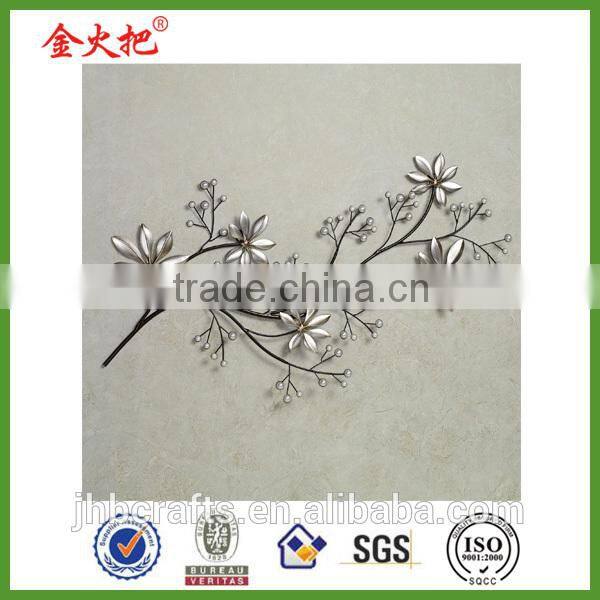 Wholesale colorful Metal bird stake with deco garden for sale