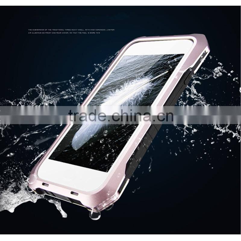 Luxury aluminum metal frame rubber silicone bumper hard case cover for Xiaomi mi4i for Samsung galaxy mega 6.3 for Sony