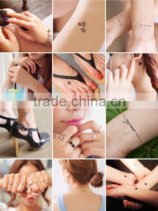 WMT-107 Temporary Golden Flash Foil Tattoo Sticker