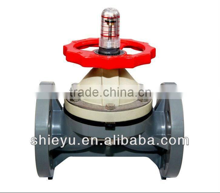 8" upvc diaphragm valve pneumatic actuator