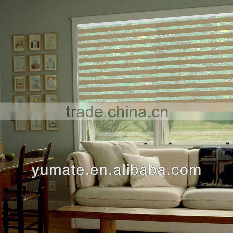 Folded Zebra blinds fabric / pleated blinds fabric / combi fabric blinds