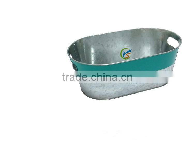 Summer Round Beverage Metal Tub