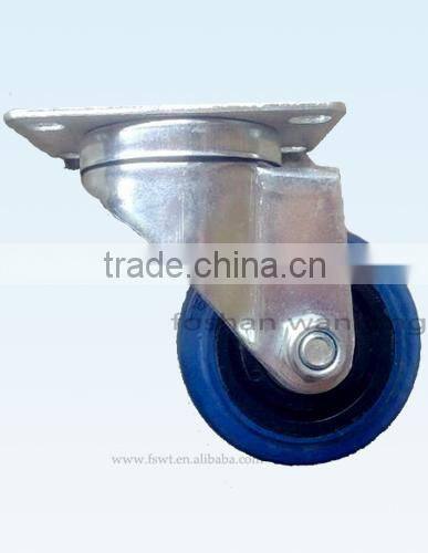 Low Center Of Gravity Rubber Hardware Swivel Caster Wheel