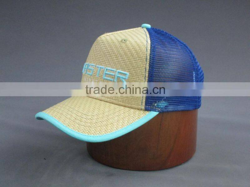 High quality custom 5 panel trucker cap with 3D embroidery