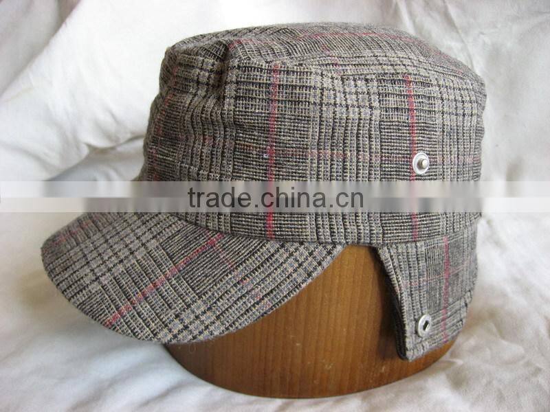 Winter Army Cap with Earflaps / Winter Military Cap