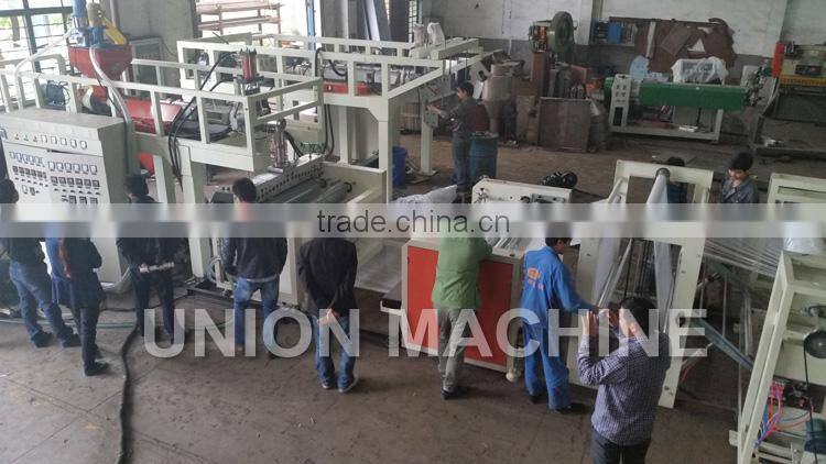 3 Layer air bubble sheet making machine 1.8m 2m 3m with Laminating machine Schneider electronic