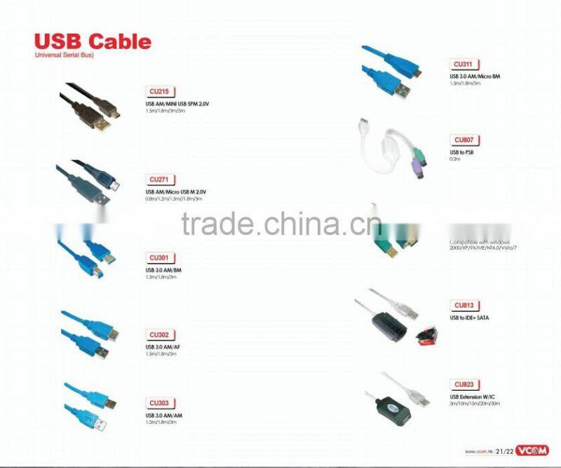 2014 New Products USB A B Cable with Manufacturer Price
