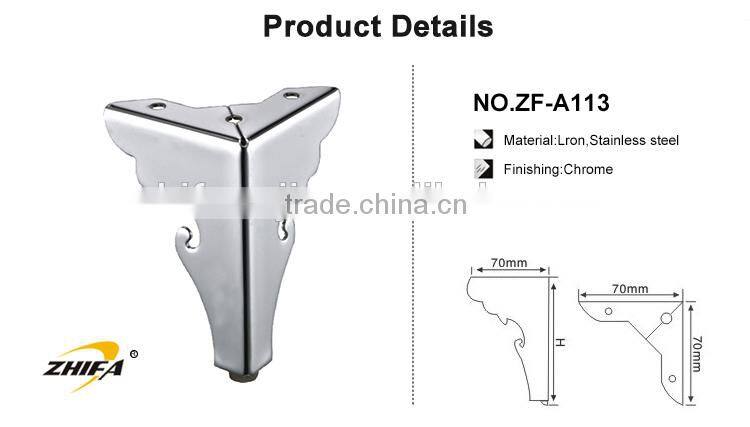 ZHIFA ZF-A113 high quality bun furniture feet, mahogany table legs, settee legs