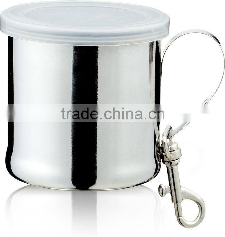 new design stainless steel beer mug /cup/ tankard with handle