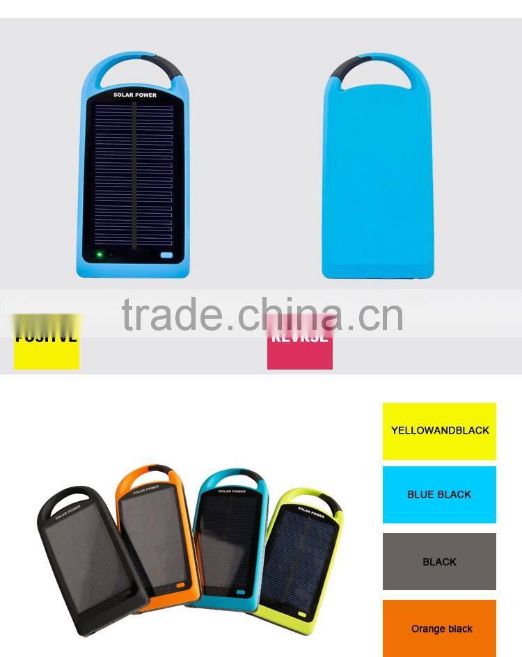 2016 new products 8000mAh dual USB solar cellphone charger/portable power bank/mobile phone accessories