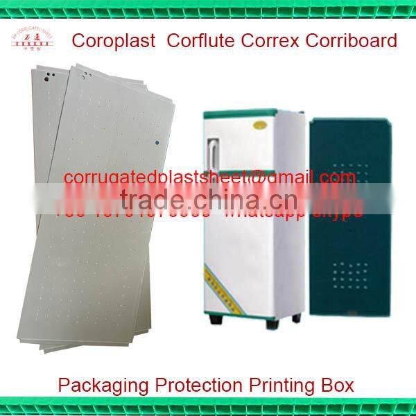 pp corrugated sheet for back panels of refrigerator/freezer