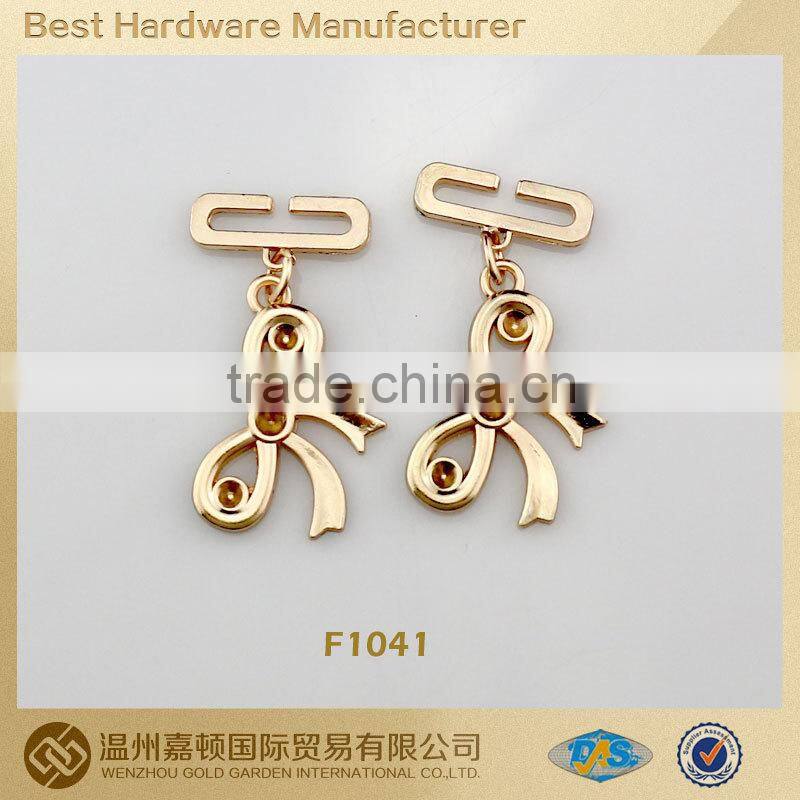F1041 fashion peafowl design clothing accessory metal hang tag