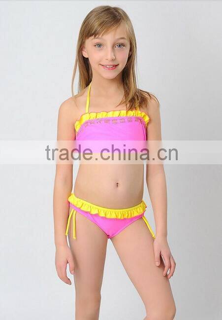 New 2014 arrival baby children happy childhood cute swimsuit girls swimwear sexy swimwear girls bikini