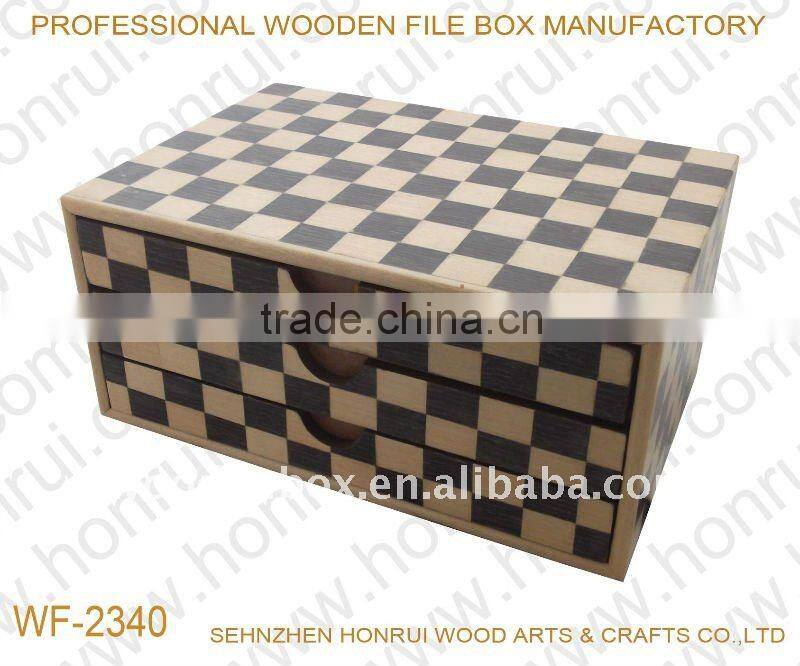 Wooden drawer box