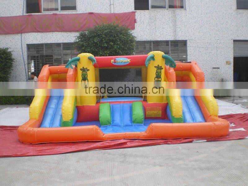 Hola yellow inflatable slide/custom inflatable slide for sale