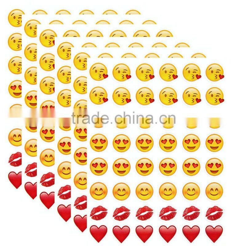 Fashion bubble home sticker,print stickers,iphone expression emoji smile face stickers