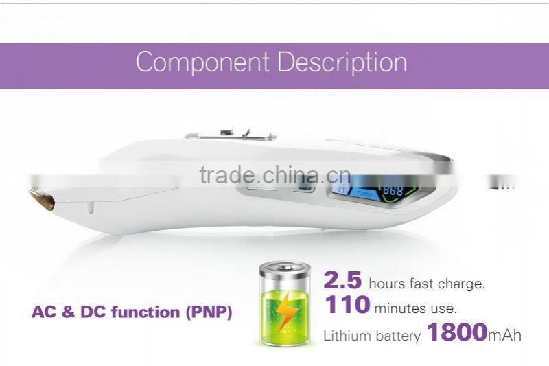 Rechargeable waterproof Hair Clipper.Zinc-plated titanium.NI-MH battery.professional.Hair Trimmer. ceramic blade