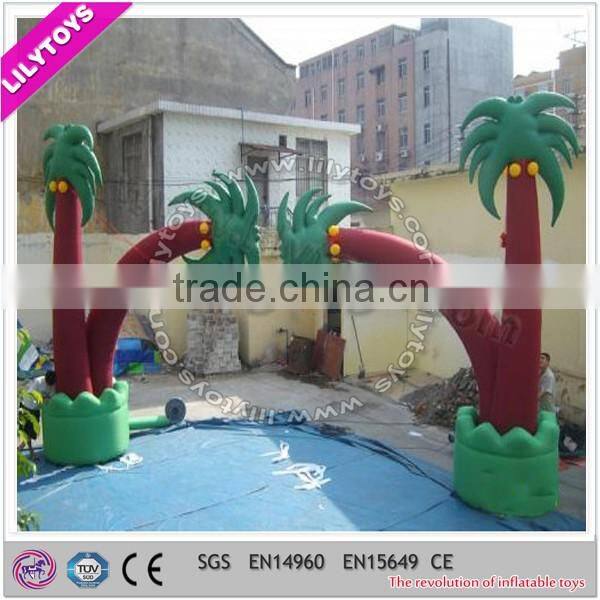 Newest outdoor entrance arch designs, inflatable arch for jungle park