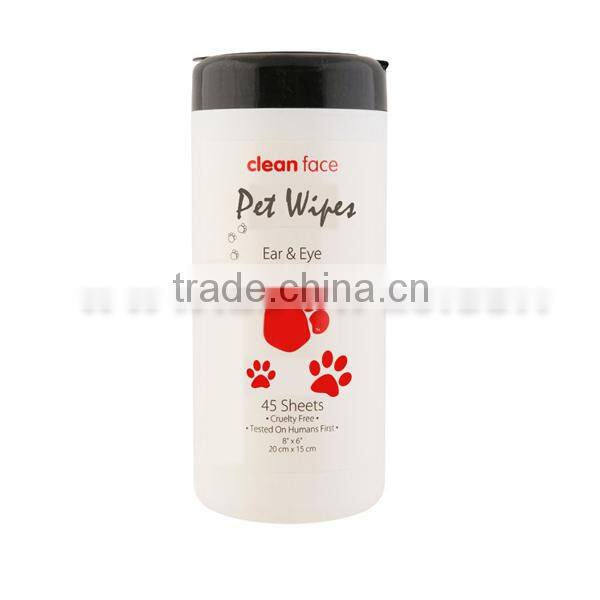 Pet Eye Wipes Ear Wipes Pet Face Cleaning Wet Tissue